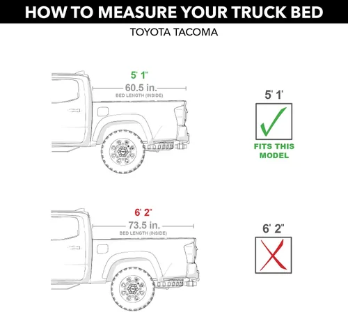 Miniatura 2 de RealTruck BAK BAKFlip G2 - Funda rígida plegable para cama de camioneta 226406 Se adapta a Toyota Tacoma 2005-2015 con sistema de pista OE, cama
