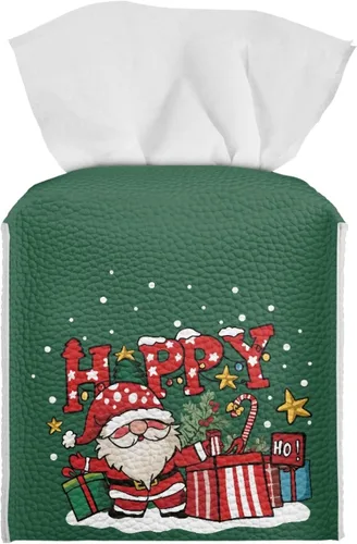 Miniatura 26 de 250th Anniversary Square Tissue Box Cover Pu Leather Tissue Holder Facial Paper Cover Waterproof Toilet Paper Holder for Bathroom Bedroom Modern
