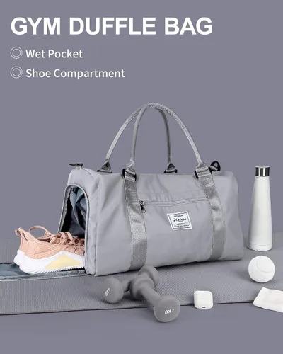 Miniatura 2 de Bolsa de lona de viaje bolsas de fin de semana para mujeres y hombres bolsa de transporte durante la noche bolsa de hospital bolsa de gimnasio