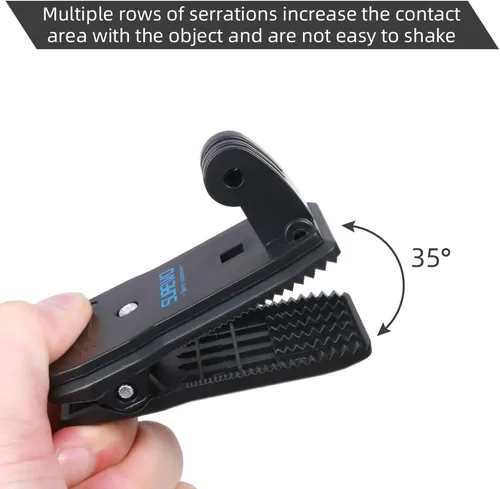 Miniatura 3 de Soporte de correa de mochila con clip rápido compatible con Gopro Hero 11/10/9/8/7/6 (2018)/5 Negro, DJI Osmo Action y más