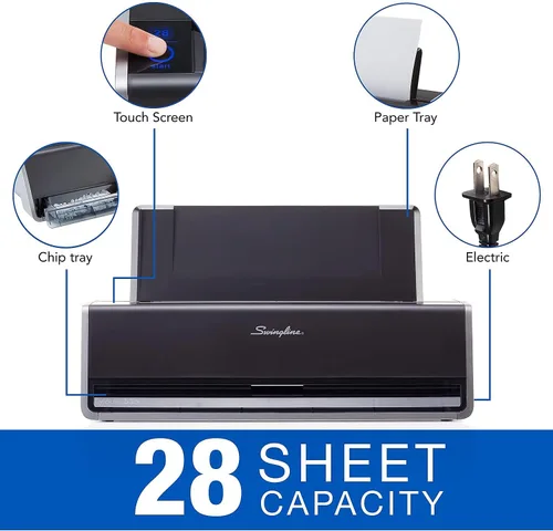Miniatura 2 de Swingline, perforadora eléctrica comercial de papel, Platino