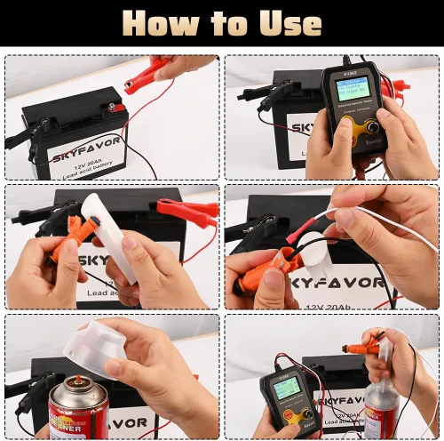 Miniatura 9 de Kit Universal de Prueba y Limpieza de Inyectores de Combustible, Kit de Herramientas de Limpieza DIY para PWM, Frecuencia de Pulso Ajustable y Ancho
