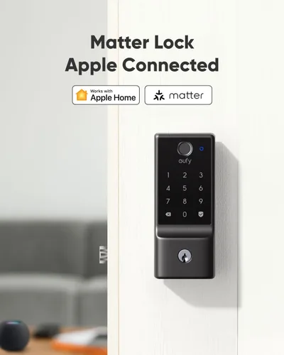Miniatura 8 de eufy Smart Lock E31, cerradura inteligente para puerta con entrada sin llave y huella dactilar compatible con el ecosistema Apple Home, para puerta