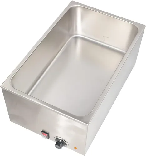 Miniatura 3 de CMI - Calentador de alimentos comercial, calentador eléctrico de sopa, tamaño de 20 x 12 pulgadas, Bain Marie de acero inoxidable, calentador