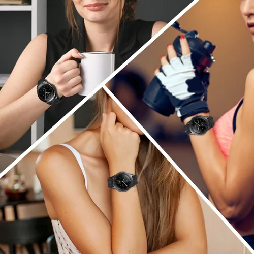 Miniatura 6 de Correa de nailon compatible con Samsung Galaxy Watch 7/6/5/4/FE 1.732 in 1.575 in/Galaxy Watch 5 Pro 1.772 in/Watch 4/6 Classic 1.850 in 1.811 in