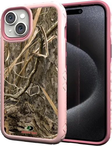 Miniatura 25 de cellhelmet Mossy Oak Agua Yellowfin Funda de doble capa en gris diseñada para iPhone 13 Mini a prueba de golpes y caídas, duradera, como se ve