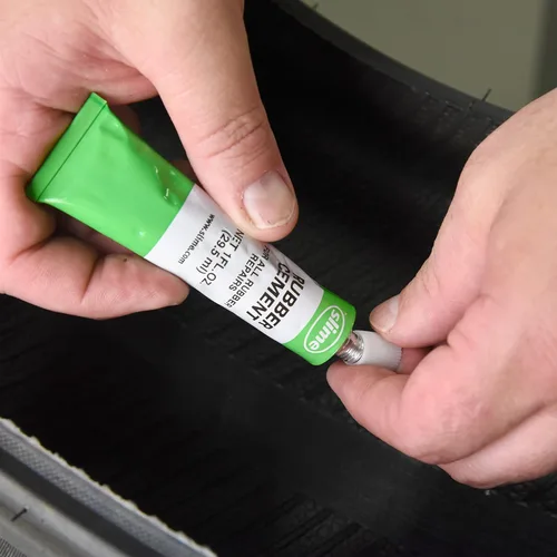 Miniatura 4 de Cemento de hule Slime 1051-A, para reparación de neumáticos, uso con tapones o parches de Slime, tubo de 1 onza
