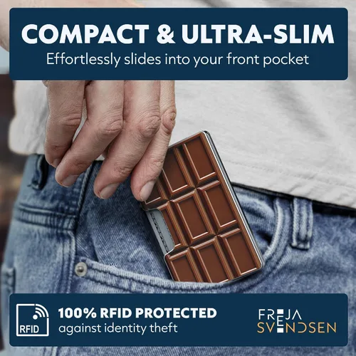 Miniatura 38 de Cartera de aluminio impresa 2.5D para hombres: clip delgado para dinero y tarjetero con barniz selectivo táctil. Bloqueo RFID mejorado, compacto