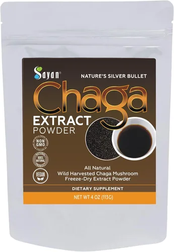 Miniatura 13 de Polvo extracto hongo chaga siberiano. Súper antioxidante, ayuda al sistema inmune., 2 onza, 1 Extracto de Chaga