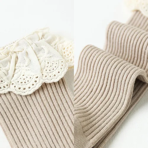 Miniatura 7 de Calcetines largos con volantes para bebés y niñas de 6 a 12 meses