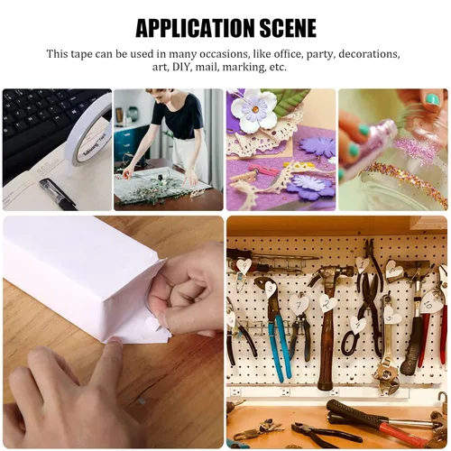 Miniatura 5 de Cinta de Doble Cara para Manualidades, Cinta de Doble Cara para Artes, Suministros para Álbumes de Recortes, Fotografía, Caja de Regalos, Álbum