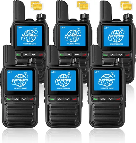 Miniatura 11 de KAYOTOM Radios bidireccionales de alcance ilimitado gratuito de por vida, comunicación global rápida PTT Pulsar para hablar y escuchar a través