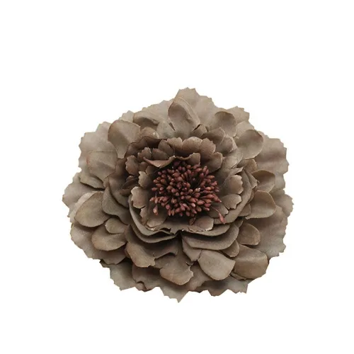 Miniatura 27 de Broche de flores de peonía bohemio para mujer, broche de flores para viajes, fiestas, festivales PF-11 (negro) (paquete de 1)
