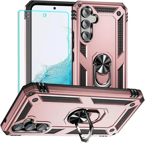 Miniatura 12 de Funda para Samsung A54 5G, Galaxy A54 5G con protector de pantalla HD, [grado militar de 16 pies a prueba de caídas], anillo protector a prueba