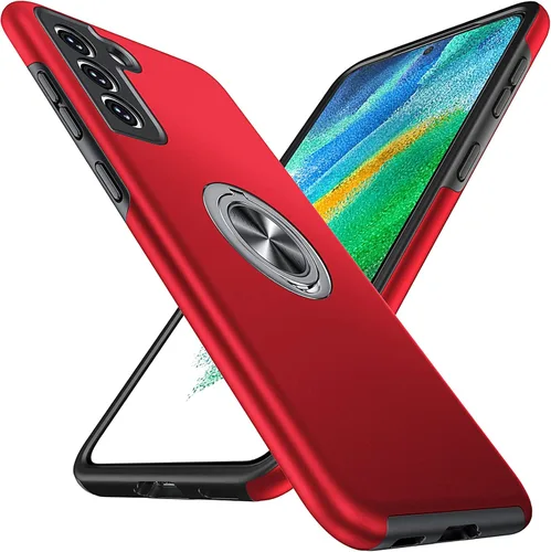 Miniatura 12 de Anqrp Diseñada para Samsung Galaxy S22 Ultra Funda, Incorporada [Protección contra Caídas de 15 Pies][Disipación de Calor] Protección de Grado Rojo