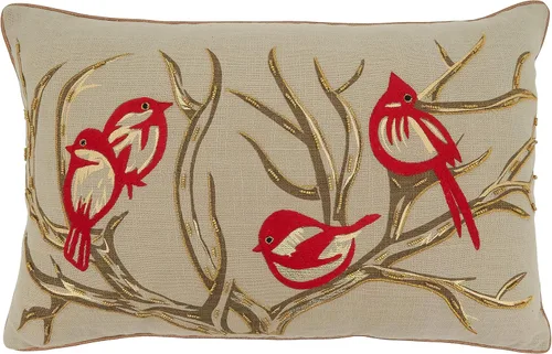 Miniatura 9 de SARO LIFESTYLE Ariadne Collection - Almohada de casa de jengibre con relleno de plumón, 18 pulgadas, color natural