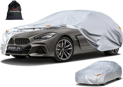 Miniatura 20 de Kayme - Cubierta completa impermeable de 6 capas para automóvil, apta para todo clima, protección para exteriores contra lluvia, rayos ultravioleta
