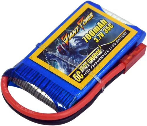 Miniatura 8 de 3.7 V 1S 700 mAh 35C LiPo batería JST Plug para Mini RC Avión Helicóptero Quadcopter