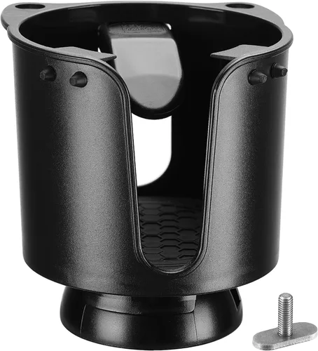 KEMIMOTO Portavasos para kayak con montaje en riel, soporte para bebidas con clips antideslizantes, compatible con Yeti u otras botellas de 12 a 32