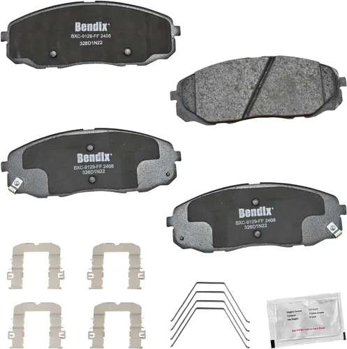 Miniatura 383 de Pastillas de freno delanteras cerámicas Bendix Priority1 CFC2302 para Hyundai Elantra 2021, Sonata 2022-2020, Kia K5 2023-2021