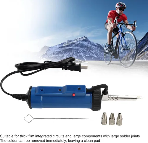 Miniatura 2 de Soldadura eléctrica de estaño Soldador automático 30W Bomba desoldadora de succión de vacío fuerte herramienta portátil para el hogar DIY joyería