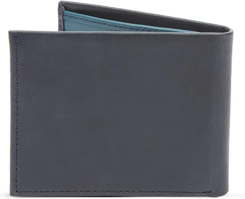 Miniatura 2 de AC ARTURO CALLE Cartera de cuero para hombre clásica, RFID Bifold, New England Azul, Classic
