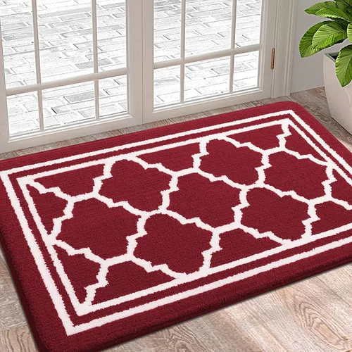 Miniatura 22 de Buganda Alfombra para Puerta Interior, Felpudo Resistente a la Suciedad y Absorbente, Antideslizante, Alfombras de Perfil Bajo para Entrada Marrón
