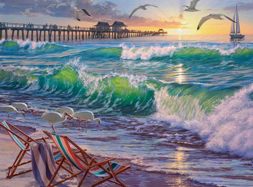 Miniatura 35 de Kit de pintura por números de Ledgebay para adultos: kit de pintura por números para principiantes a avanzados - Divertidos proyectos de arte y Ruta