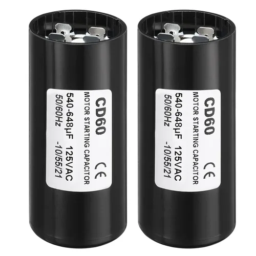 Miniatura 7 de PATIKIL Condensador de arranque del motor, 2 unidades 88-108uF/Mfd 125V 50/60Hz CD60 Condensador de funcionamiento para arranque de motor eléctrico