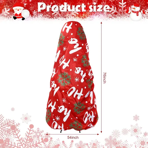 Miniatura 2 de Bolsa de almacenamiento grande para árbol de Navidad con cordón para árboles de 7.5 pies, cubiertas para contenedores verticales a prueba de polvo