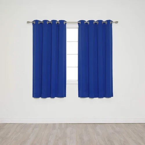 Miniatura 52 de Best Home Fashion Paneles de cortinas opacas con aislamiento térmico de alta calidad para tratamiento de ventanas, para dormitorio, acero inoxidable