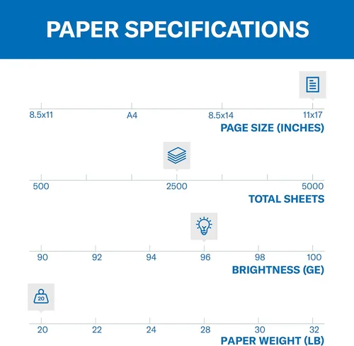 Miniatura 48 de Hammermill Fore Papel para impresora, papel para copias multiusos de 20 lb, 8.5 x 14 - 1 resma (500 hojas) - blancura 96, fabricado en Estados