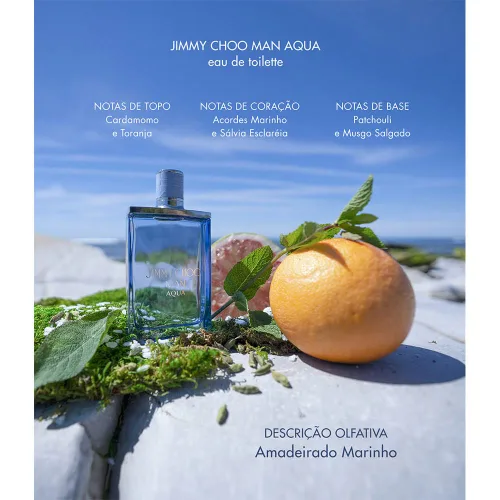 Miniatura 3 de JIMMY CHOO - Perfume Aqua para Hombre - Fragancia Masculina - Fougere Marina Amadeirada - Con notas de Pomelo, Salvia Esclarea y Musgo Salado