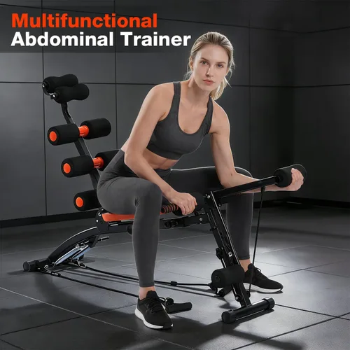 Miniatura 7 de Banco de entrenamiento abdominal – Máquina ajustable para sentarse – Entrenador de gimnasio en casa para abdominales, abdominales, elevaciones