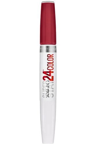 Miniatura 35 de Maybelline Super Stay 24, lápiz labial líquido de maquillaje de 2 pasos, color altamente pigmentado de larga duración con bálsamo hidratante, Merlot