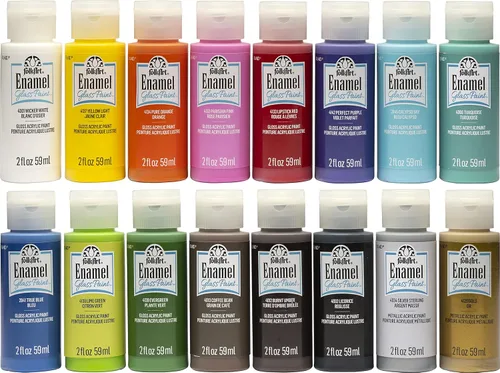 Miniatura 8 de FolkArt Extreme Glitter - Juego de pintura acrílica para manualidades formulada para ser no tóxica y diseñada para principiantes y artistas, diez