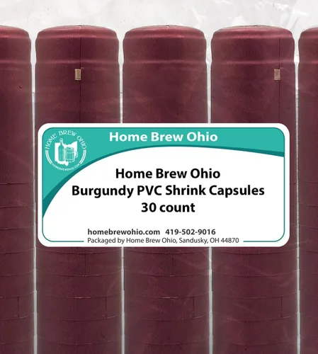 Miniatura 2 de Cápsulas retráctiles de PVC burdeos, 30 unidades por Home Brew Ohio