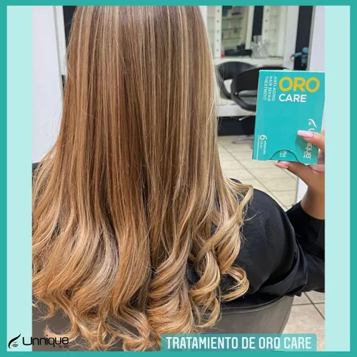 Miniatura 6 de UNNIQUE Oro Care - Ampollas para el cuidado del cabello postratamiento, extensor de tratamiento de queratina y tu seguro de queratina para bloquear
