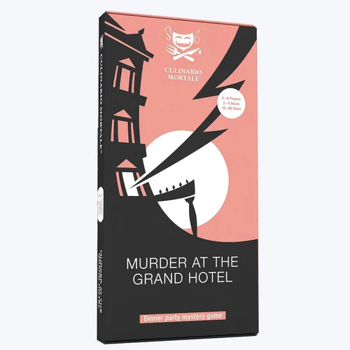 Culinario Mortale Murder at The Grand Hotel - Un moderno juego de cena de misterio de asesinato para 6-8 jugadores Asesinato en el Grand Hotel