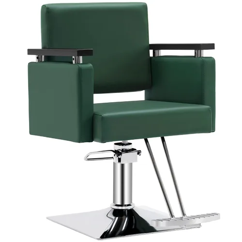 Miniatura 11 de BarberPub Silla de peluquero hidráulica clásica Silla de salón de belleza Spa Styling Equipo de salón 8803 (negro)