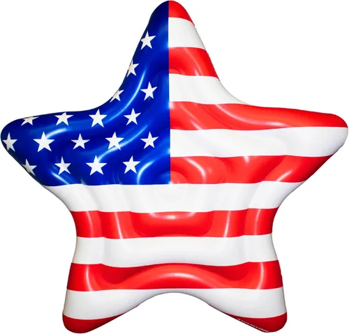 Swimline Balsa inflable Americana Star Island para piscina 65 "x 69" Isla de Estados Unidos (Estrella)