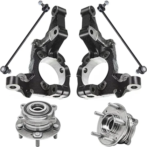 Miniatura 58 de Detroit Axle - Conjunto de manguetas de dirección delanteras de 2 piezas para Hyundai Accent 06-11, 2 manguetas de dirección y conjunto de buje