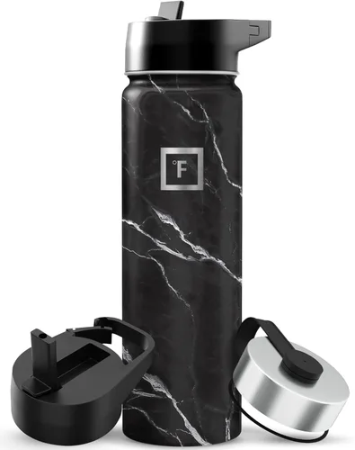 Miniatura 94 de IRON °FLASK Frasco de hidratación para acampar y senderismo con pajilla, botella de agua deportiva de acero inoxidable con aislamiento de boca