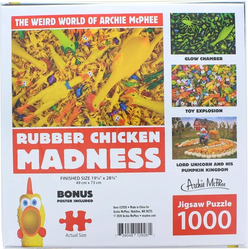 Miniatura 3 de Accoutrements Rubber Chicken Madness Rompecabezas Estándar