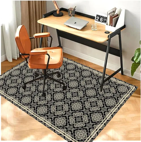 Miniatura 7 de Tapete para silla de oficina para suelo de madera dura, 36 x 48 pulgadas, tapete antideslizante para silla de escritorio para suelos duros, alfombra