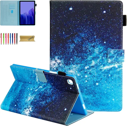 Miniatura 10 de Dteck Funda protectora de piel sintética con ranuras para tarjetas y función de soporte ajustable, para Samsung Galaxy Tab A7 de 10.4 pulgadas
