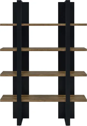 Miniatura 4 de Coaster Home Furnishings - Danbrook - MDF y laminado - Estantería de 4 estantes con acabado de doble tono y estilo contemporáneo - Oficina en casa