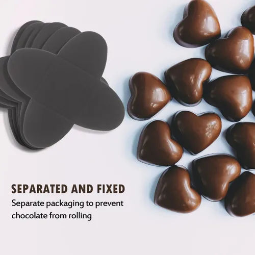 Miniatura 7 de DOITOOL Papel de envoltura de trufas, 200 piezas de papel de chocolate, forros de trufas de caramelos, envoltorios para magdalenas para cumpleaños