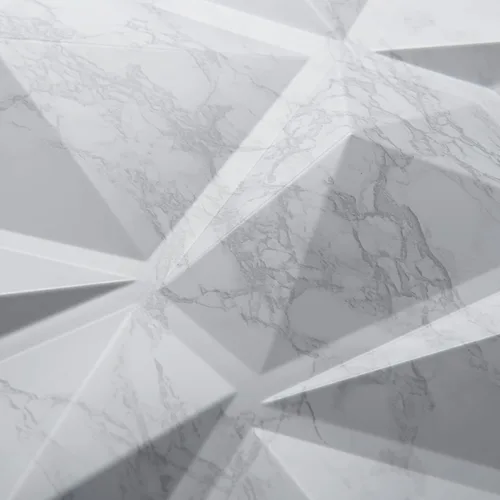 Miniatura 9 de Art3d Textures - Paneles de pared 3D con diseño de diamante de mármol blanco brillante para decoración de pared interior, paquete de 12 azulejos