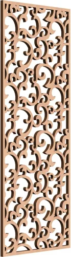 Miniatura 169 de Wheatland Paneles de pared decorativos de madera con calado, 9 3/8 pulgadas de ancho x 24 3/8 pulgadas de alto x 1/4 de alto, nogal